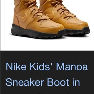 Nike Kids' Manoa Boot in Brown and Black